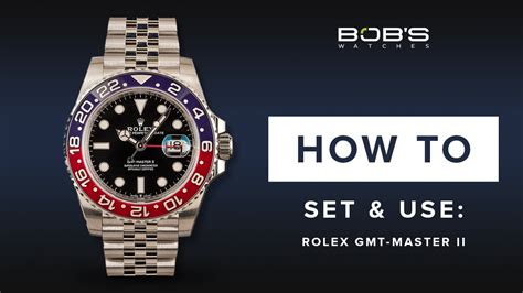 how to set time on rolex gmt